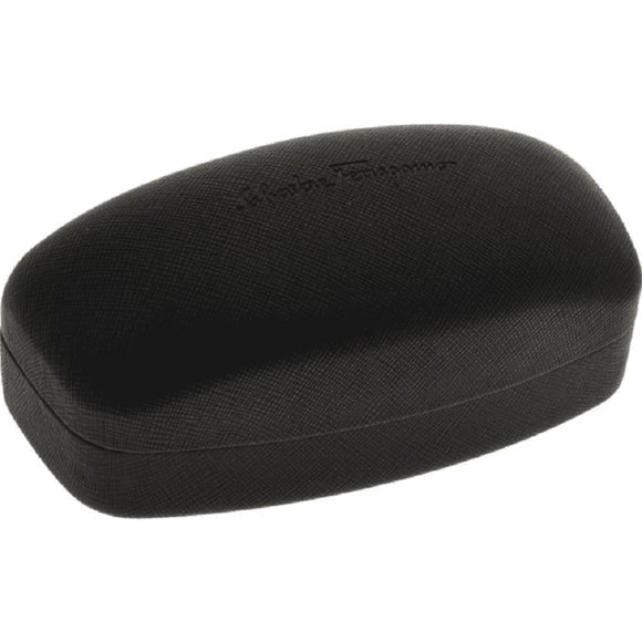 Salvatore Ferragamo Sunglasses Case With Cleaning Cloth Black Hard Oversized NEW - Picture 1 of 7